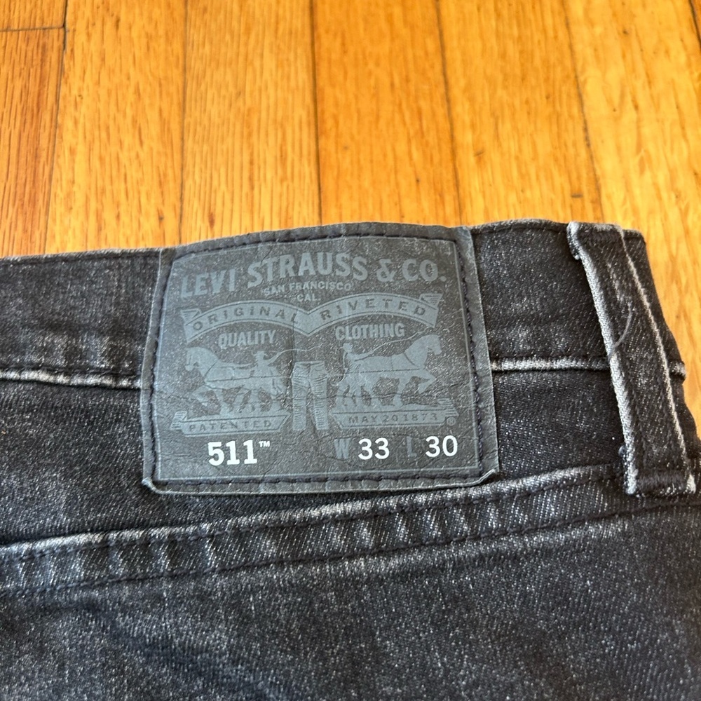 Levi's Men's 511 Slim Fit Flex Jeans in Frog Eye Grey - Picture 8 of 8